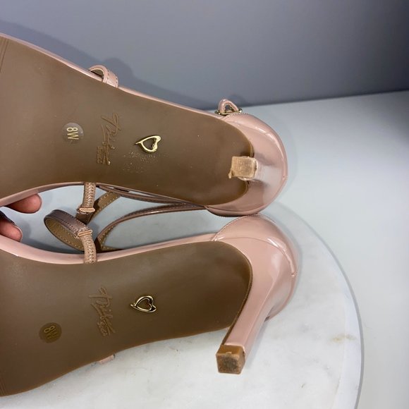 Thalia Sodi Nude Strappy Sandals - Picture 5 of 9